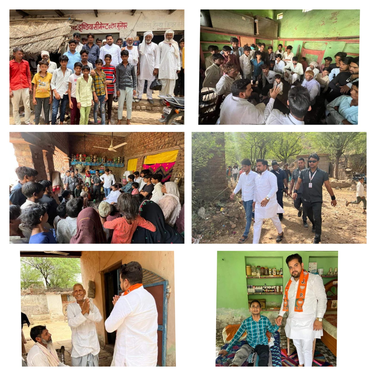 भाजपा नेता शकील खान कामां ने किया विधानसभा के पहाड़ी क्षेत्र का दौरा
