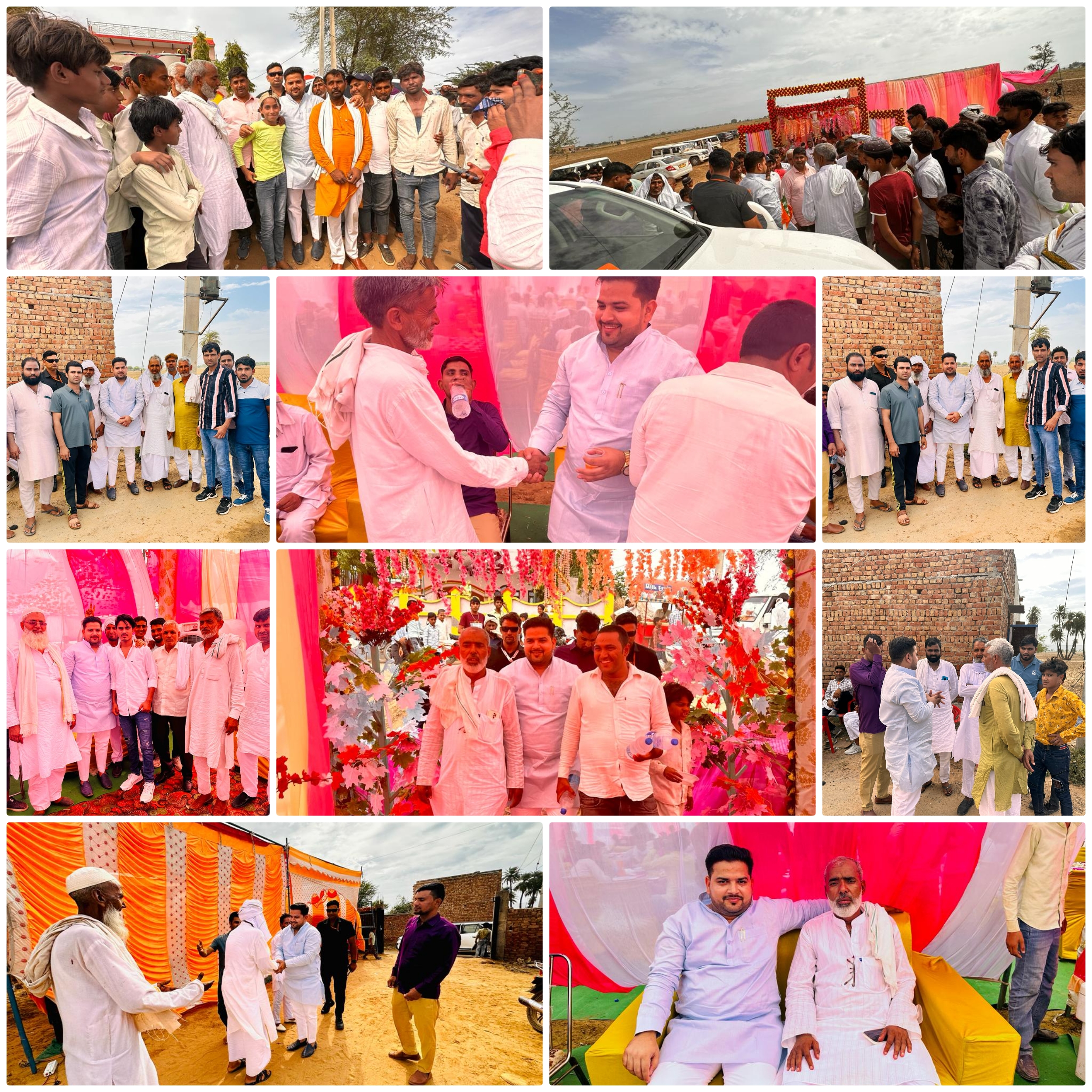 भाजपा नेता ने की शादी समारोह में शिरकत   